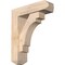Ekena Millwork Merced Craftsman Smooth Bracket w/ Offset Brace, Douglas Fir, 5 1/2"W x 18"D x 22"H BKT0604X18X22MRC04SDF - alternate 1